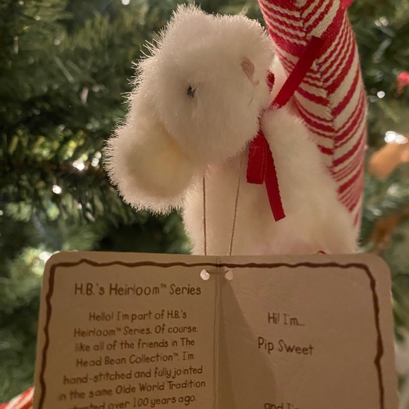 Boyds Mini Plush Christmas Ornament Pip Sweet Jointed Mouse with Tag - Picture 7 of 10
